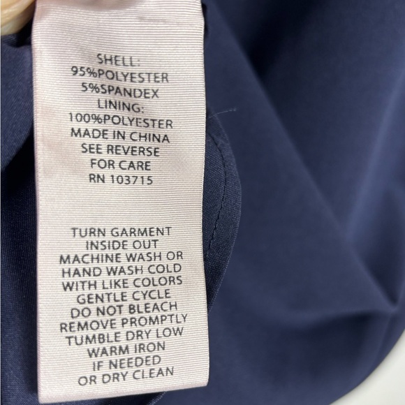 NWOT Nanette Lepore Navy White Ruffle Dress- size 4 - Picture 11 of 12